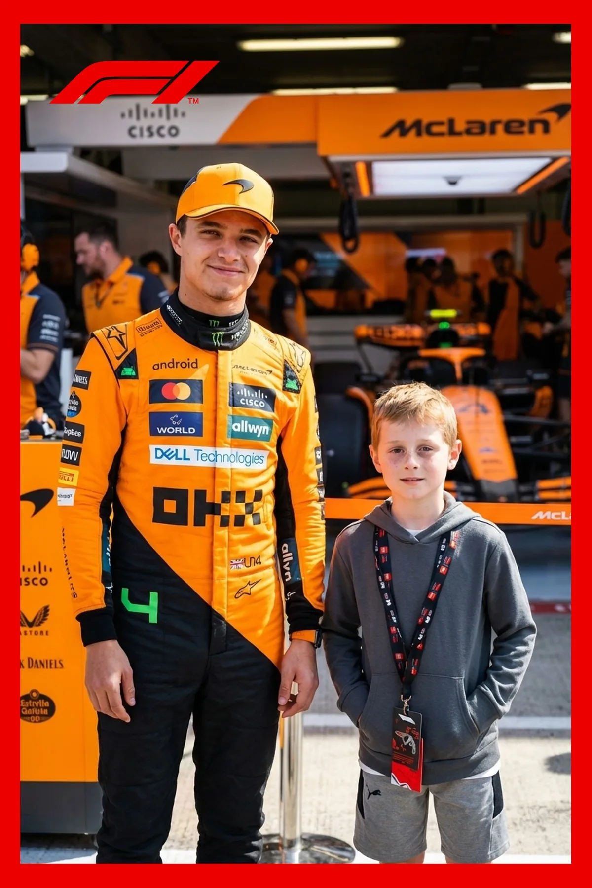 Lando Norris Celebrity Selfie Result